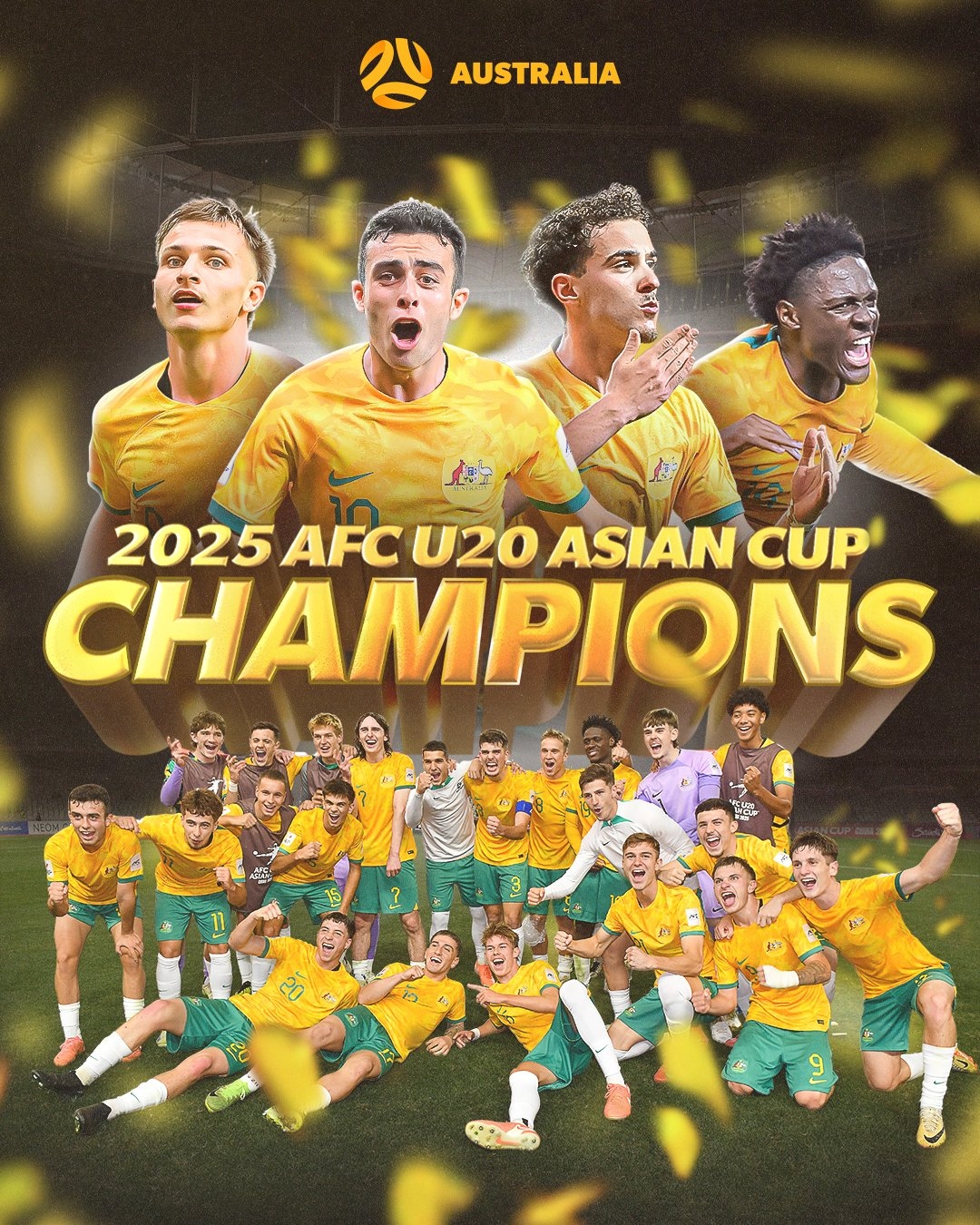 U20亞洲杯排名：澳大利亞首奪冠，澳沙韓日前4進(jìn)世青賽，中國第8