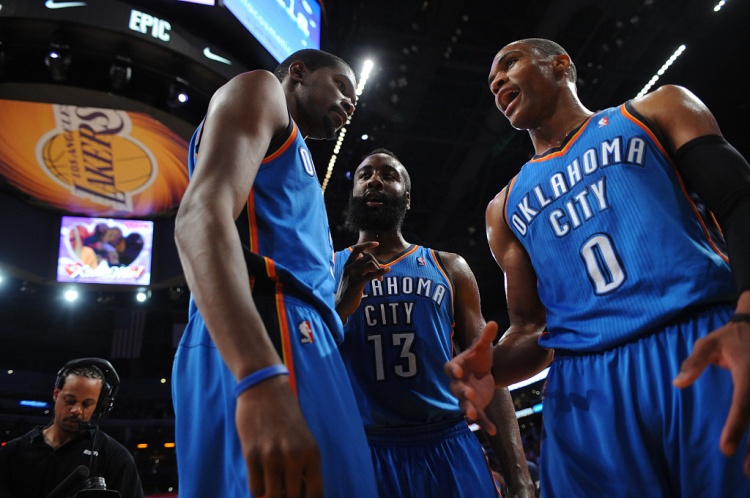 雷霆三少得分全部進(jìn)入歷史前20！他們是NBA歷史最大的如果嗎？